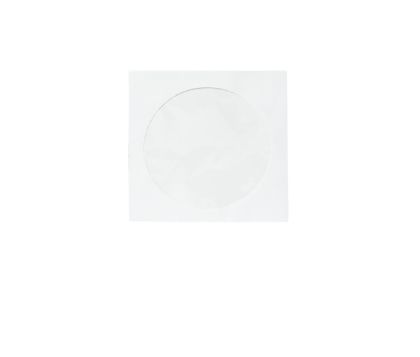 Плик CD 125/125 с прозорче - самозалепващ, бял  	