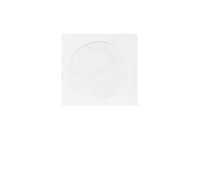 Плик CD 125/125 с прозорче - самозалепващ, бял  	