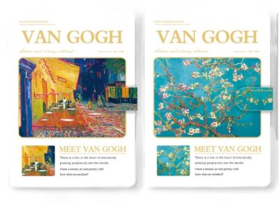 Тефтер с магнит A6 - Van Gogh
