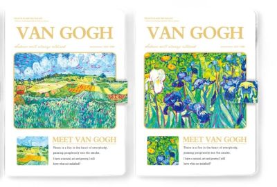 Тефтер с магнит A6 - Van Gogh