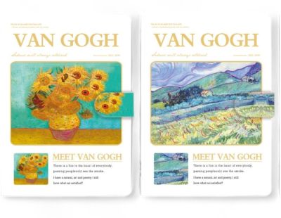 Тефтер с магнит A6 - Van Gogh