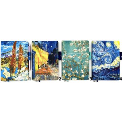 Тефтер с място за химикал А6 - Van Gogh